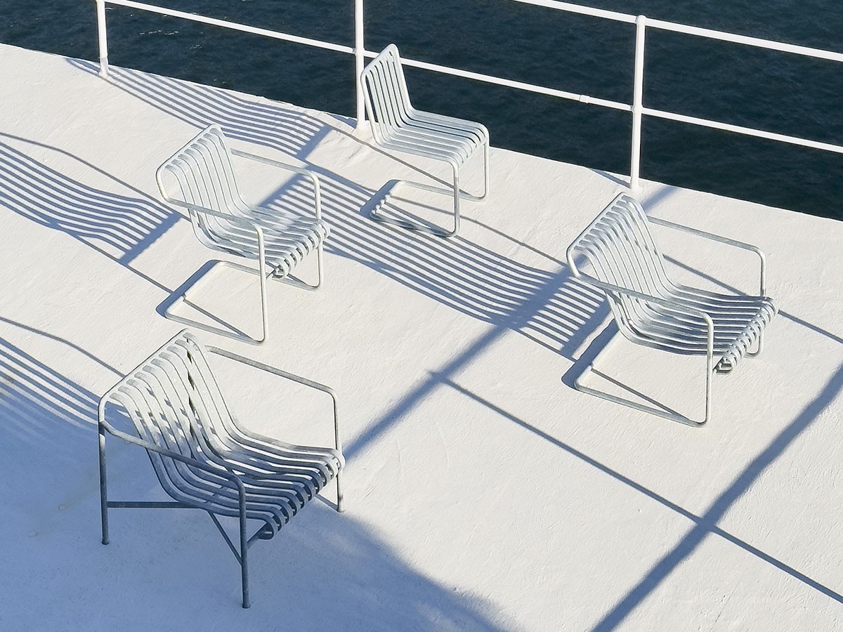 HAY PALISSADE CANTILEVER LOUNGE CHAIR LOW HOT GALVANISED / ヘイ パリサード カンチレバー ラウンジチェア ホットガルバナイズド （チェア・椅子 > ラウンジチェア） 17