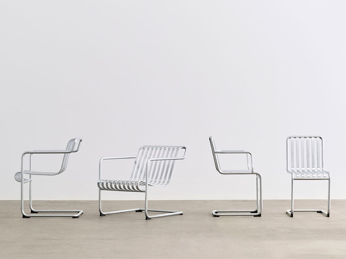 HAY PALISSADE CANTILEVER LOUNGE CHAIR LOW HOT GALVANISED / ヘイ パリサード カンチレバー ラウンジチェア ホットガルバナイズド （チェア・椅子 > ラウンジチェア） 16