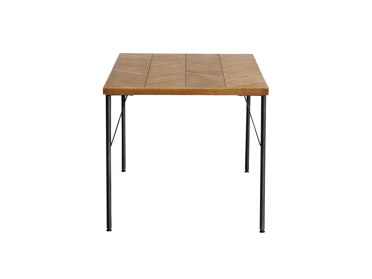Knot antiques GYPSY DINING TABLE / ノットアンティークス ジプシー ダイニングテーブル
ヘリンボーン柄天板 + No.2脚（スチール丸脚） （テーブル > ダイニングテーブル） 10