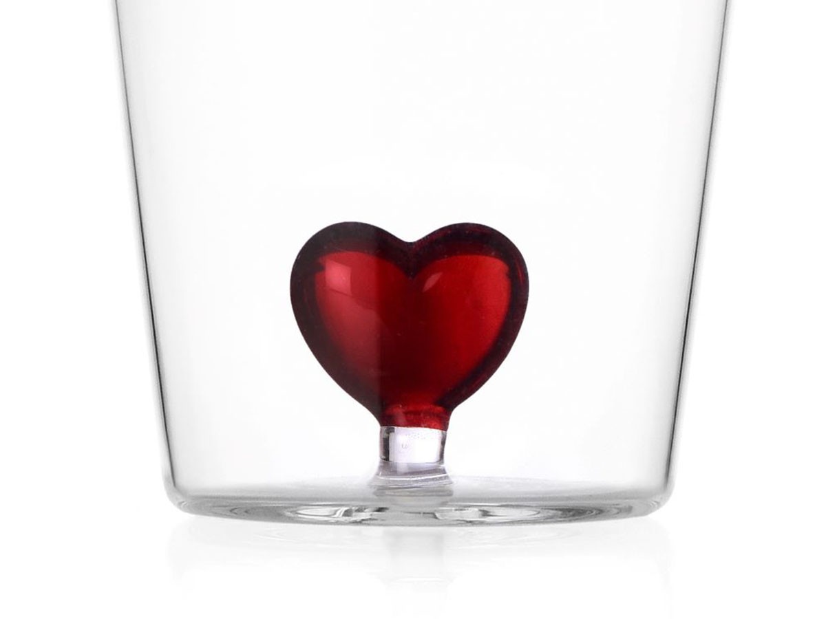 ICHENDORF MILANO Cuore Tumbler Red Heart / イッケンドルフ・ミラノ クオーレ タンブラー レッドハート 350ml （食器・テーブルウェア > タンブラー・グラス） 3