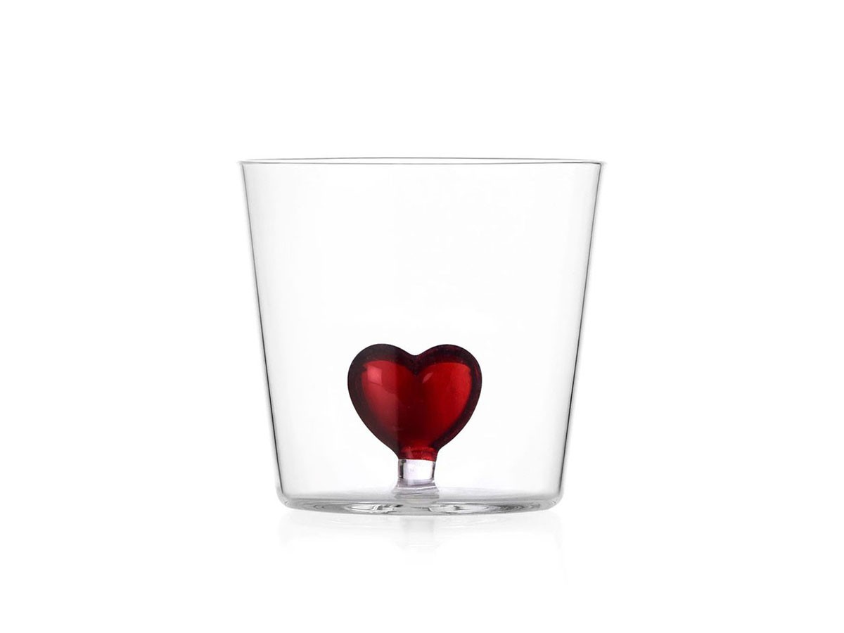 ICHENDORF MILANO Cuore Tumbler Red Heart / イッケンドルフ・ミラノ クオーレ タンブラー レッドハート 350ml （食器・テーブルウェア > タンブラー・グラス） 2
