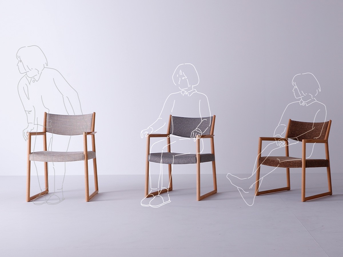 日進木工 SLOW Living Dining Chair / にっしんもっこう スロウ リビングダイニングチェア （チェア・椅子 > ダイニングチェア） 9