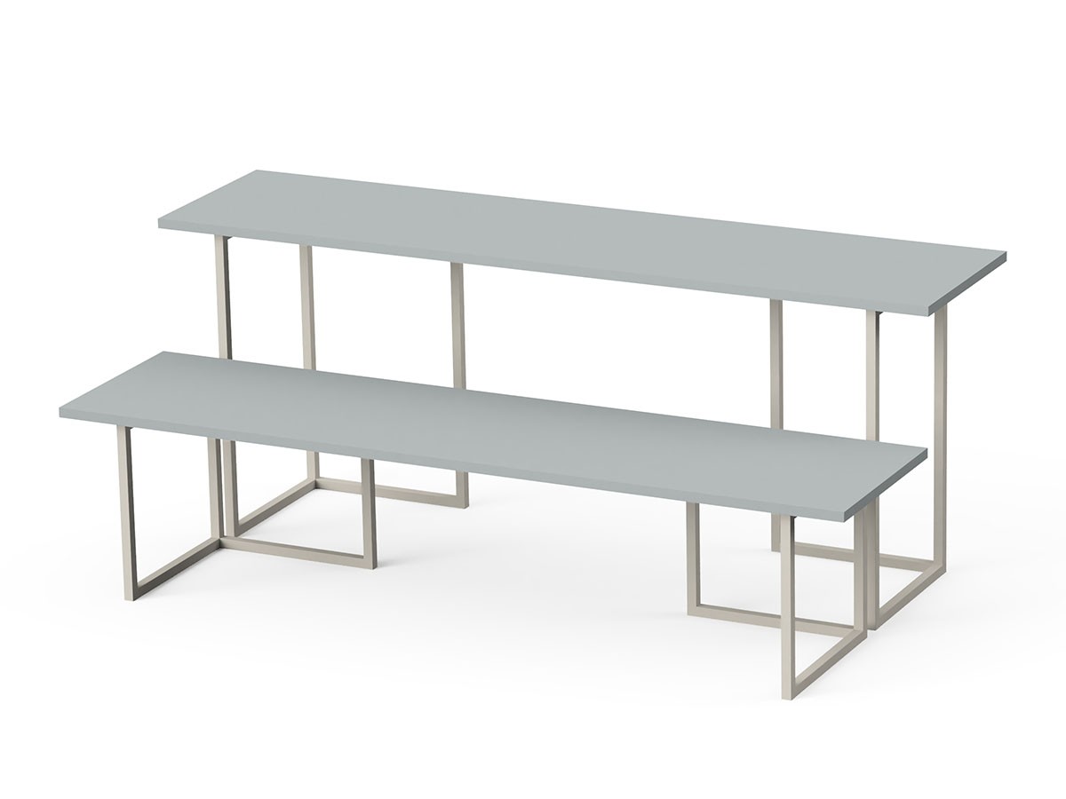 stiiilll Table Set / スティール テーブルセット
メラミン天板 ハーフ + スチール脚 M （デスク・机 > デスク・パソコンデスク・袖机） 25