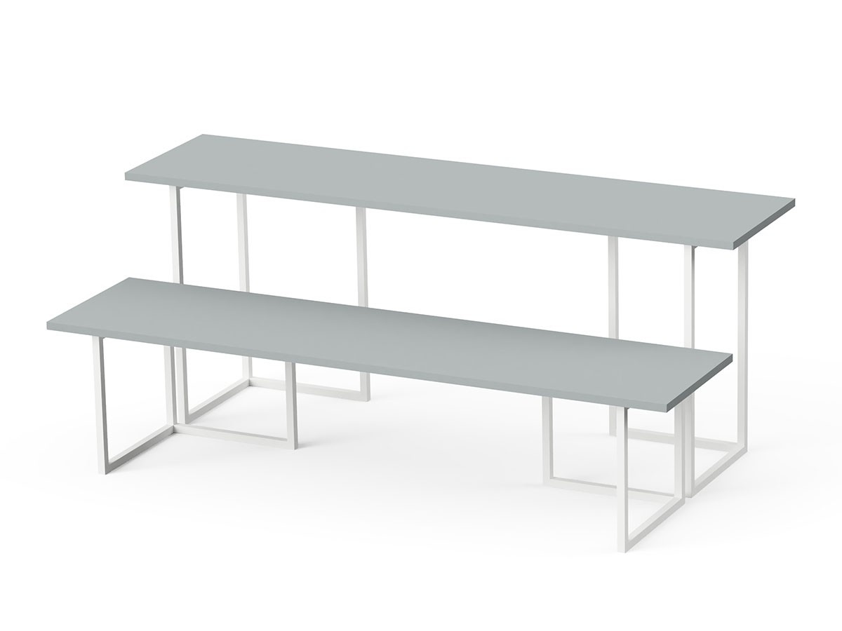 stiiilll Table Set / スティール テーブルセット
メラミン天板 ハーフ + スチール脚 S （テーブル > ローテーブル・リビングテーブル・座卓） 11