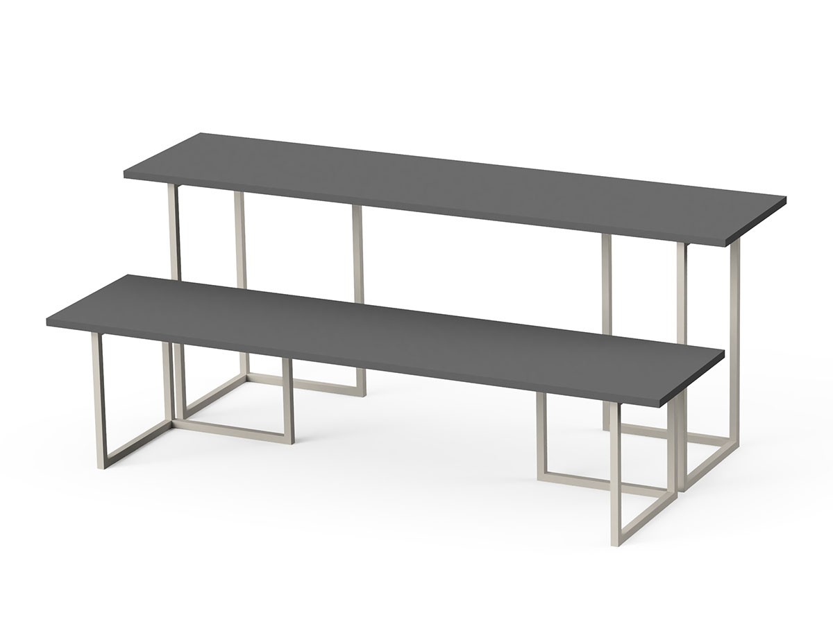 stiiilll Table Set / スティール テーブルセット
メラミン天板 ハーフ + スチール脚 M （デスク・机 > デスク・パソコンデスク・袖机） 27