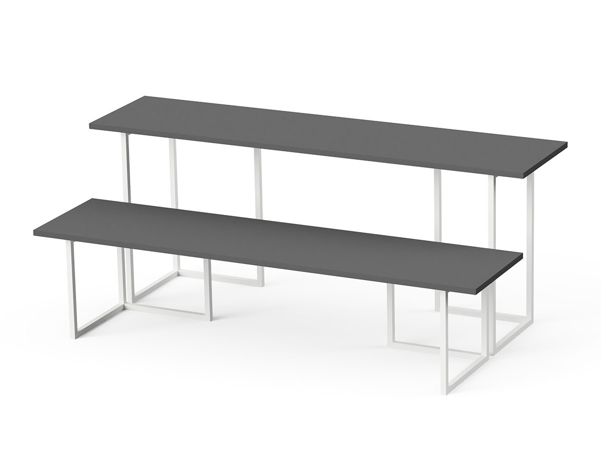 stiiilll Table Set / スティール テーブルセット
メラミン天板 ハーフ + スチール脚 M （デスク・机 > デスク・パソコンデスク・袖机） 26