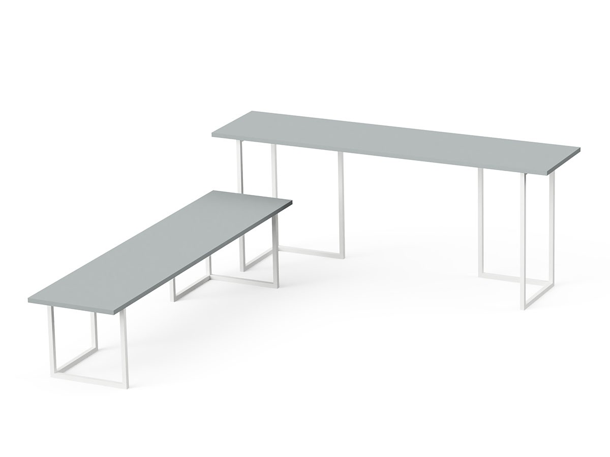 stiiilll Table Set / スティール テーブルセット
メラミン天板 ハーフ + スチール脚 M （デスク・机 > デスク・パソコンデスク・袖机） 29