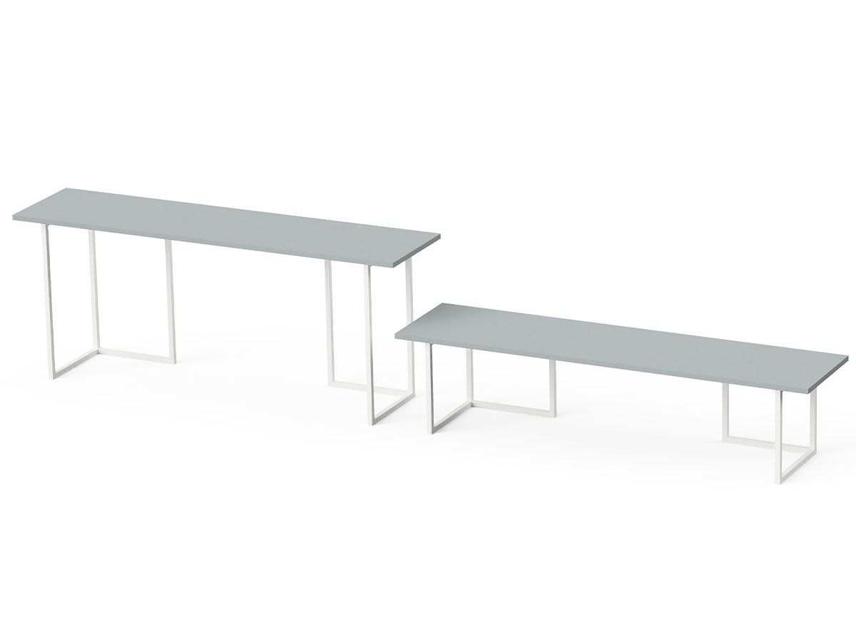 stiiilll Table Set / スティール テーブルセット
メラミン天板 ハーフ + スチール脚 M （デスク・机 > デスク・パソコンデスク・袖机） 28