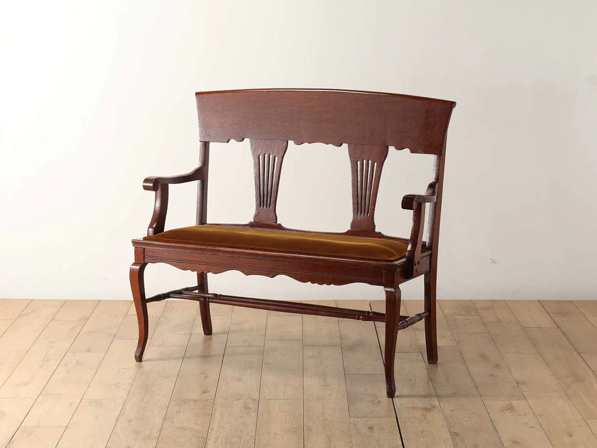 Lloyd's Antiques Real Antique 
Edwardian Settee / ロイズ・アンティークス 英国アンティーク家具
エドウォーディアン セティ （チェア・椅子 > ベンチ） 2