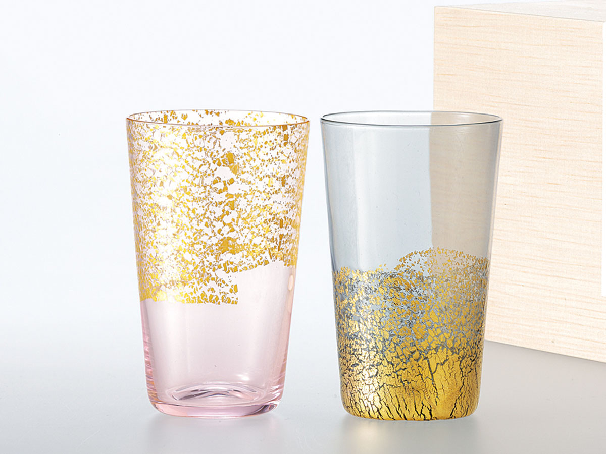 東洋佐々木ガラス KINHARI Glass / とうようささきガラス 江戸硝子 金玻璃 冷酒杯（大地 / 墨色） （食器・テーブルウェア > タンブラー・グラス） 3