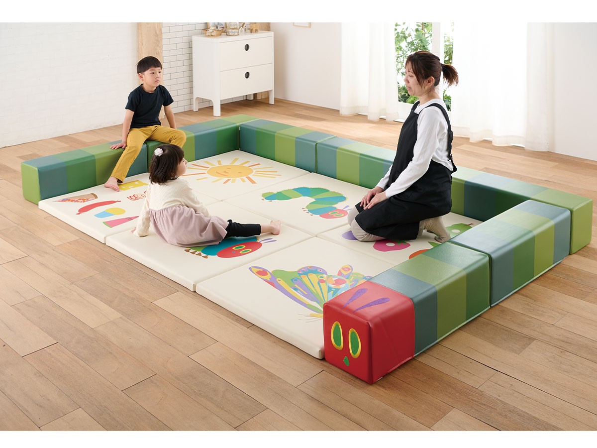 Hagu はらぺこあおむし / ハグ はらぺこあおむし 4面セット （キッズ家具・ベビー用品 > キッズスペース） 3