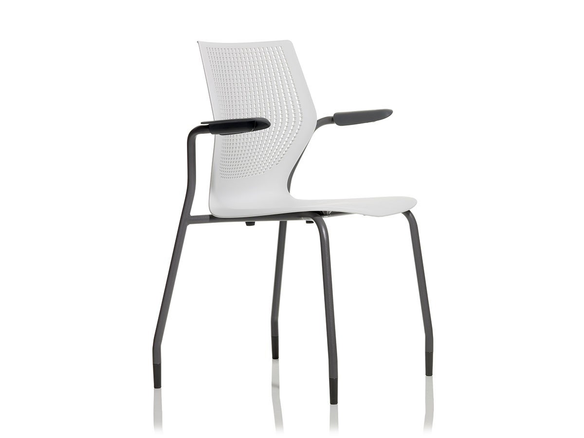 Knoll Office MultiGeneration Chair / ノルオフィス マルチジェネレーション チェア 
スタッキングベース 固定肘 グライド脚 （チェア・椅子 > オフィスチェア・デスクチェア） 3