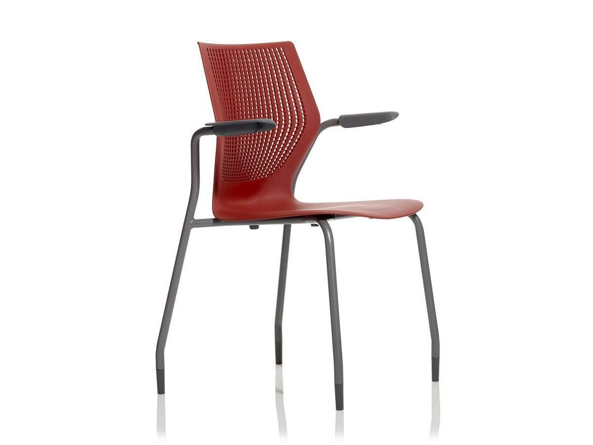 Knoll Office MultiGeneration Chair / ノルオフィス マルチジェネレーション チェア 
スタッキングベース 固定肘 グライド脚 （チェア・椅子 > オフィスチェア・デスクチェア） 1