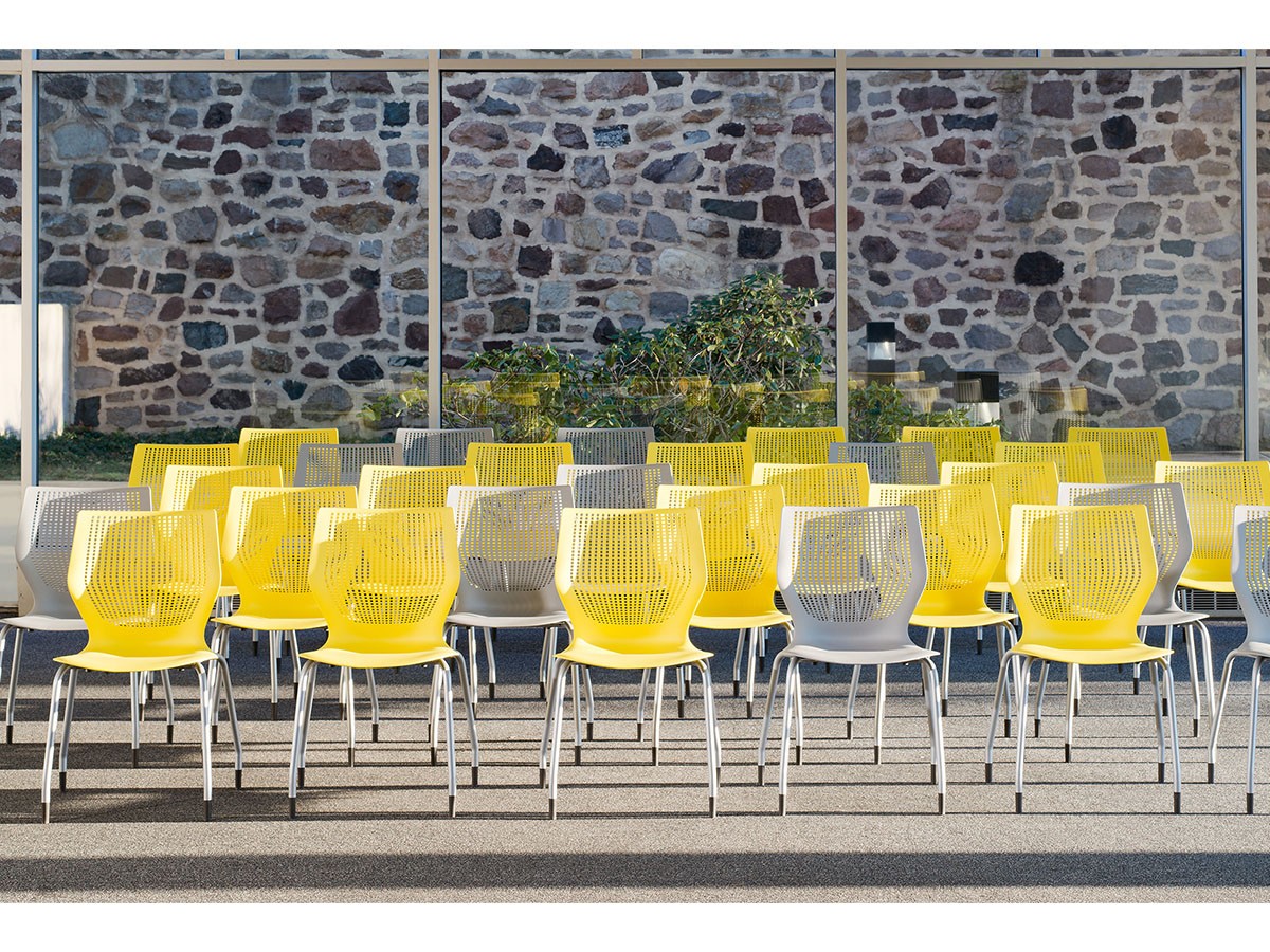 Knoll Office MultiGeneration Chair / ノルオフィス マルチジェネレーション チェア 
スタッキングベース 固定肘 グライド脚 （チェア・椅子 > オフィスチェア・デスクチェア） 11