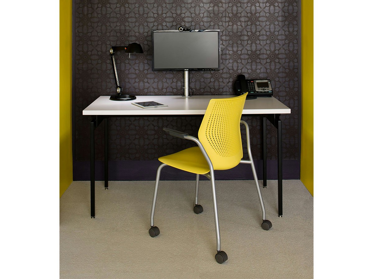 Knoll Office MultiGeneration Chair / ノルオフィス マルチジェネレーション チェア 
スタッキングベース 固定肘 グライド脚 （チェア・椅子 > オフィスチェア・デスクチェア） 14