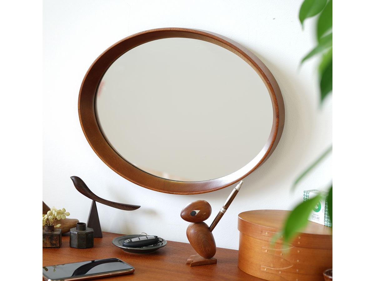 Kurve Oval Mirror / クルベ オーバルミラー （ミラー・ドレッサー > 壁掛けミラー・壁掛け鏡） 3