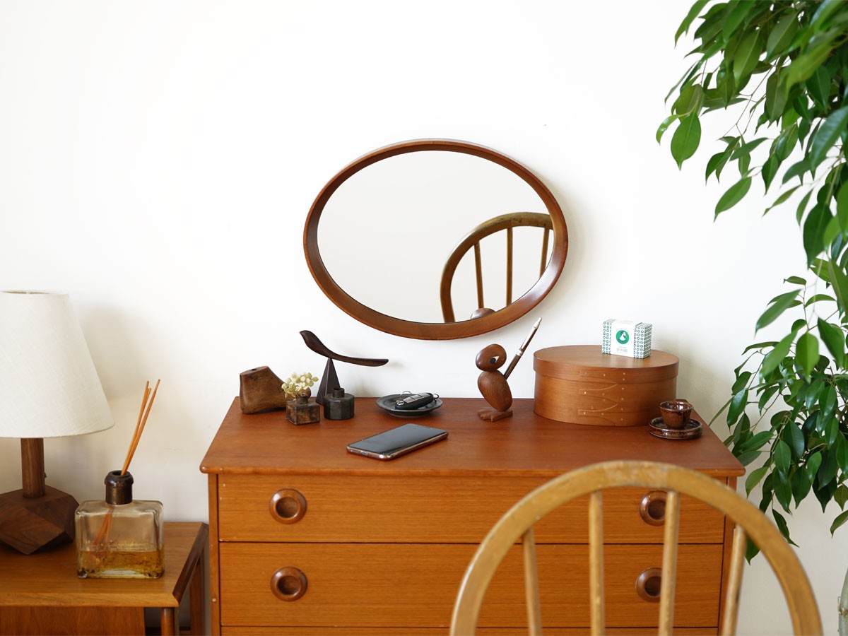 Kurve Oval Mirror / クルベ オーバルミラー （ミラー・ドレッサー > 壁掛けミラー・壁掛け鏡） 2