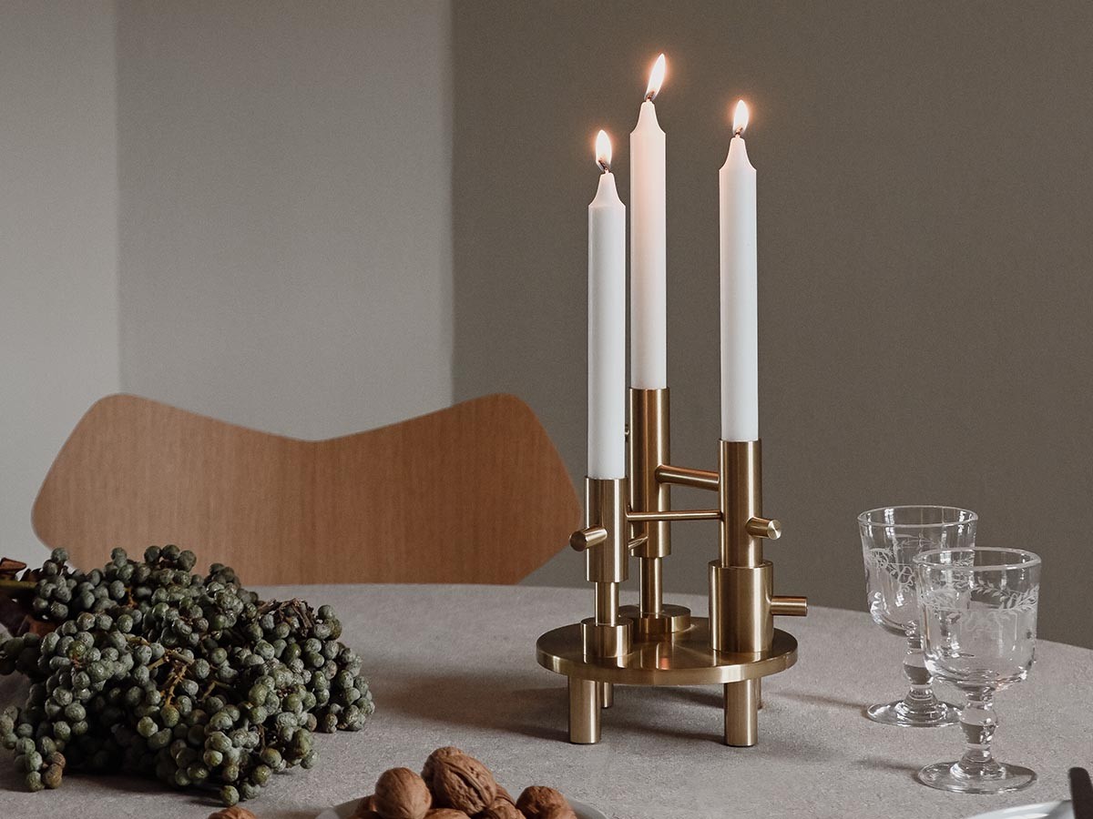 FRITZ HANSEN CANDLEHOLDER LARGE / フリッツ・ハンセン キャンドルホルダー ラージ（ブラス） （雑貨・その他インテリア家具 > キャンドルホルダー・キャンドルスタンド） 2