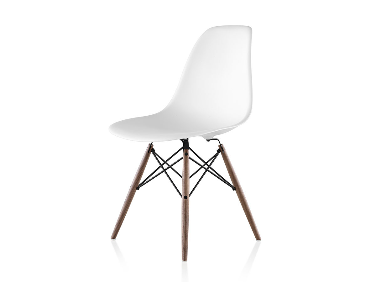 Herman Miller Eames Molded Plastic Side Shell Chair / ハーマンミラー イームズ プラスチックサイドシェルチェア
ダウェルベース ウォールナット脚 DSW. BK OU / DSW. 91 OU / DSW. 47 OU （チェア・椅子 > ダイニングチェア） 1