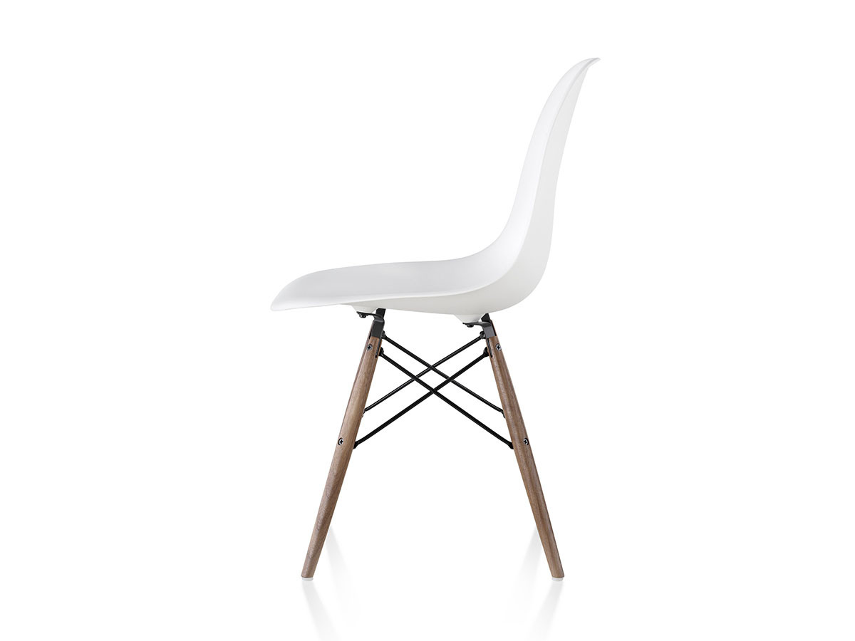 Herman Miller Eames Molded Plastic Side Shell Chair / ハーマンミラー イームズ  プラスチックサイドシェルチェア, ダウェルベース ウォールナット脚 DSW. BK OU / DSW. 91 OU / DSW. 47 OU