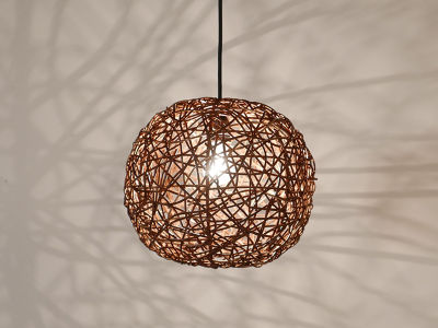 KAJA Rattan Ball Lamp / カジャ ラタン ボールランプ 1灯タイプ