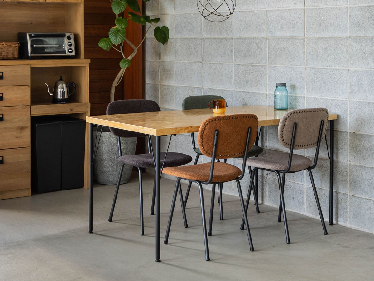 Knot antiques MATERIA DINING TABLE / ノットアンティークス マテリア ダイニングテーブル
OSB天板 + No.4脚（ロの字脚） （テーブル > ダイニングテーブル） 17