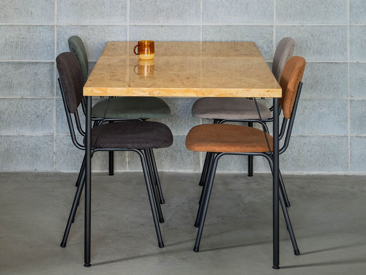Knot antiques MATERIA DINING TABLE / ノットアンティークス マテリア ダイニングテーブル
OSB天板 + No.4脚（ロの字脚） （テーブル > ダイニングテーブル） 19
