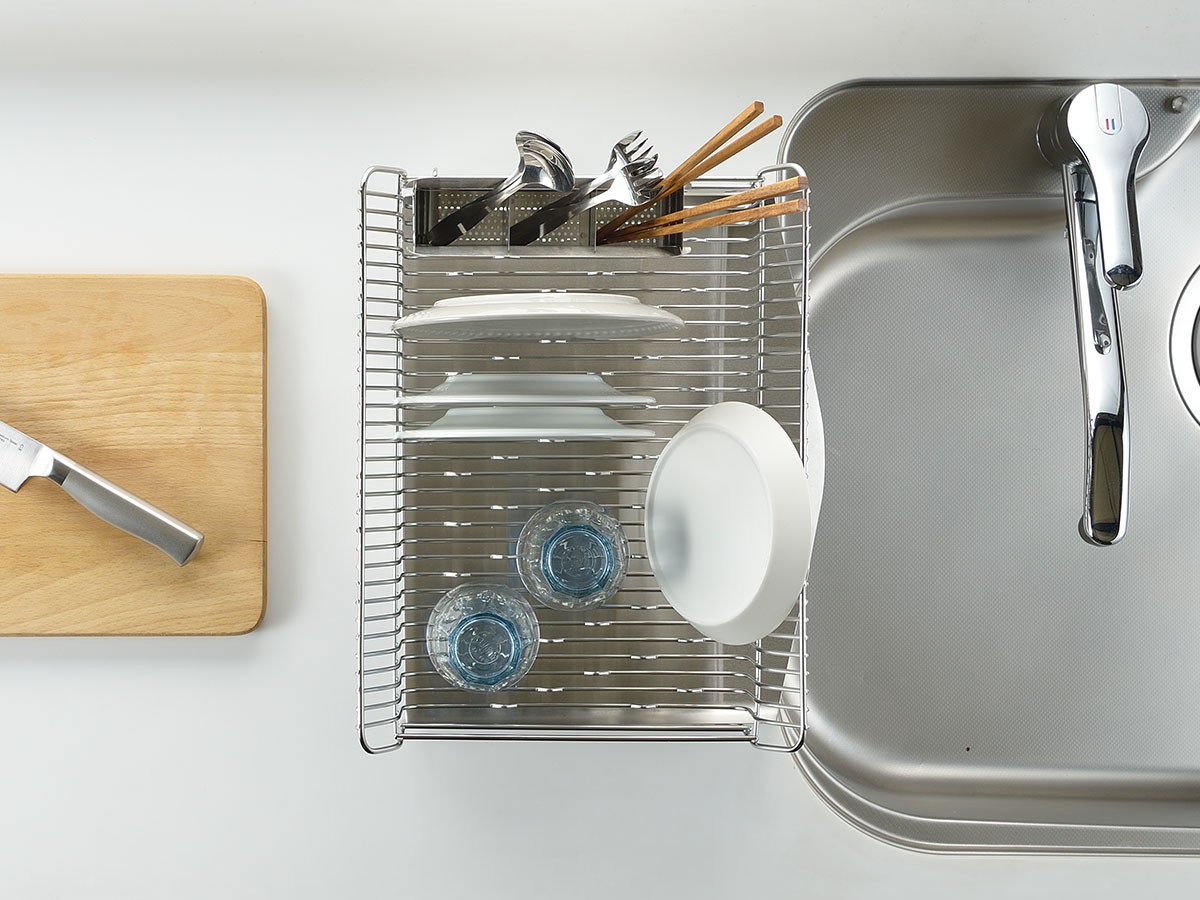 Dish Drainer / 水切りラック 縦置きコンパクトタイプ #119522 （キッチン家電・キッチン用品 > 水切りカゴ・キッチンラック） 10