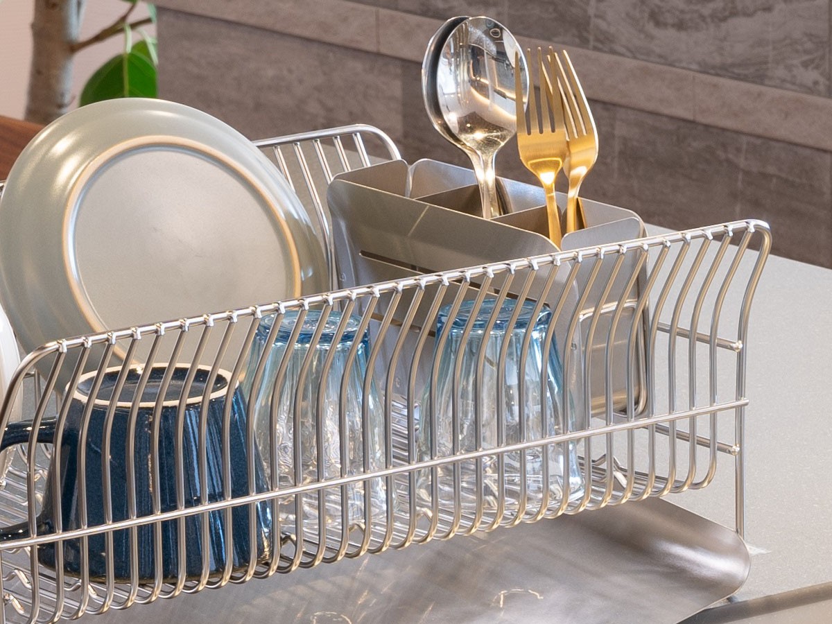 Dish Drainer / 水切りラック 縦置きコンパクトタイプ #119522 （キッチン家電・キッチン用品 > 水切りカゴ・キッチンラック） 9