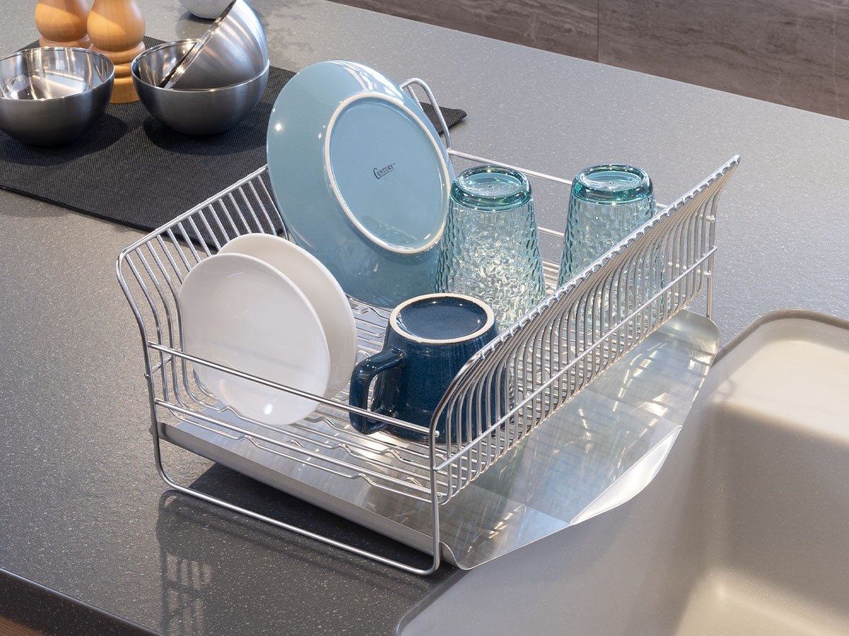Dish Drainer / 水切りラック 縦置きコンパクトタイプ #119522 （キッチン家電・キッチン用品 > 水切りカゴ・キッチンラック） 4