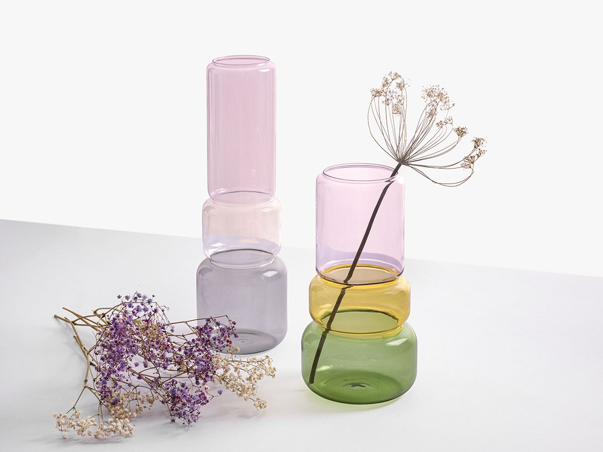 ICHENDORF MILANO Revolve Vase / イッケンドルフ・ミラノ リボルブ ベース 25cm（ピンク / アンバー / グリーン） （花器・プランター・グリーン > 花瓶・フラワーベース） 2