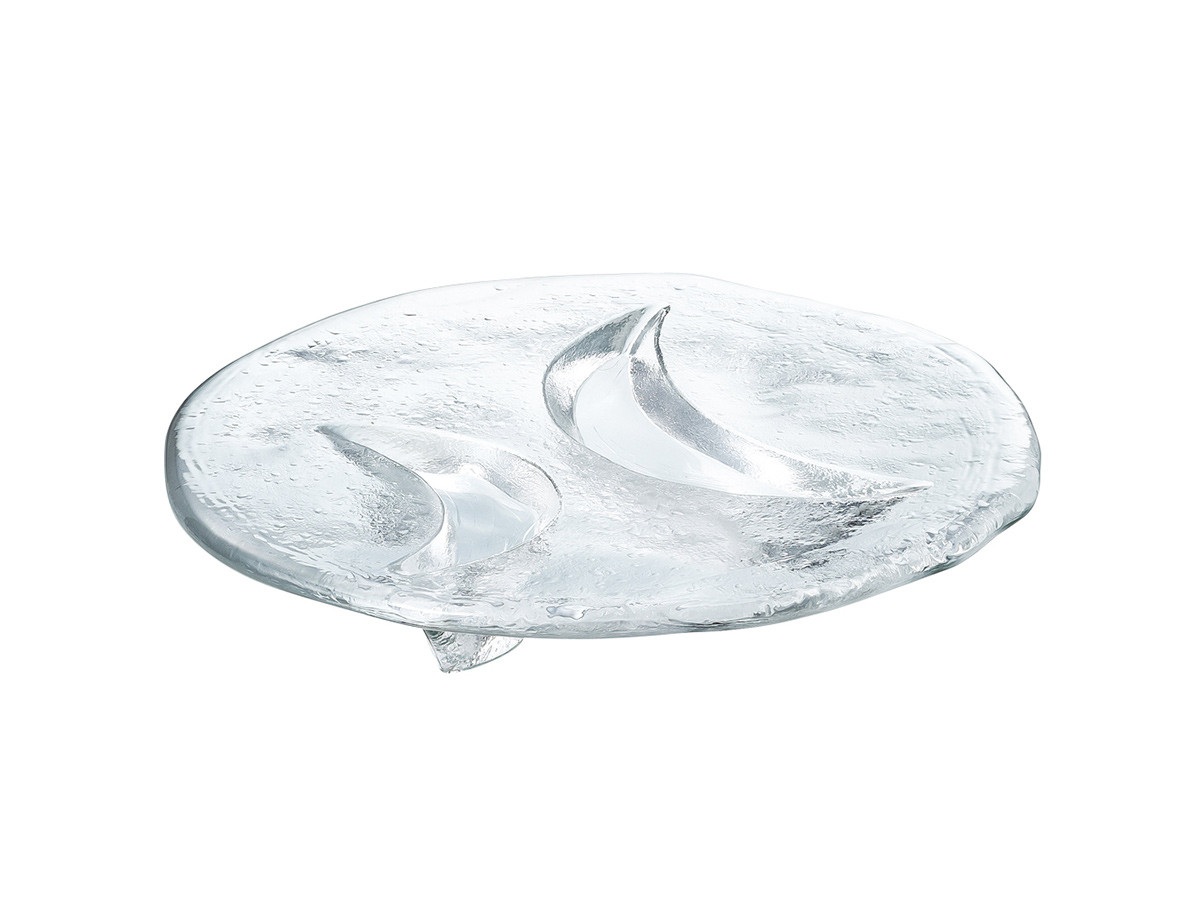 東洋佐々木ガラス Glass Plate / とうようささきガラス 宵 月形高台盛皿 小 （食器・テーブルウェア > 皿・プレート） 1