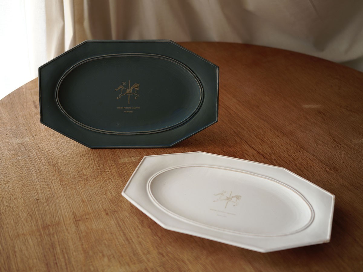 MISHIM POTTERY CREATION StiLL octagon “year”plate L 2026 / ミシンポタリークリエイション スティル オクタゴン イヤープレート L 2026（藍墨茶） （食器・テーブルウェア > 皿・プレート） 6