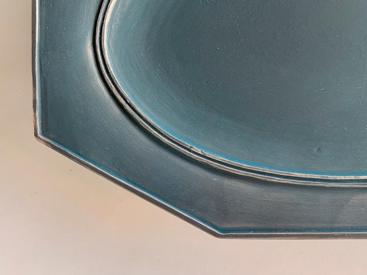 MISHIM POTTERY CREATION StiLL octagon “year”plate L 2026 / ミシンポタリークリエイション スティル オクタゴン イヤープレート L 2026（藍墨茶） （食器・テーブルウェア > 皿・プレート） 13