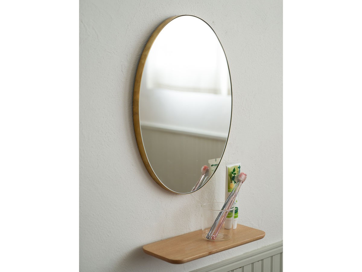 Brass Oval Mirror / ブラス オーバルミラー （ミラー・ドレッサー > 壁掛けミラー・壁掛け鏡） 2