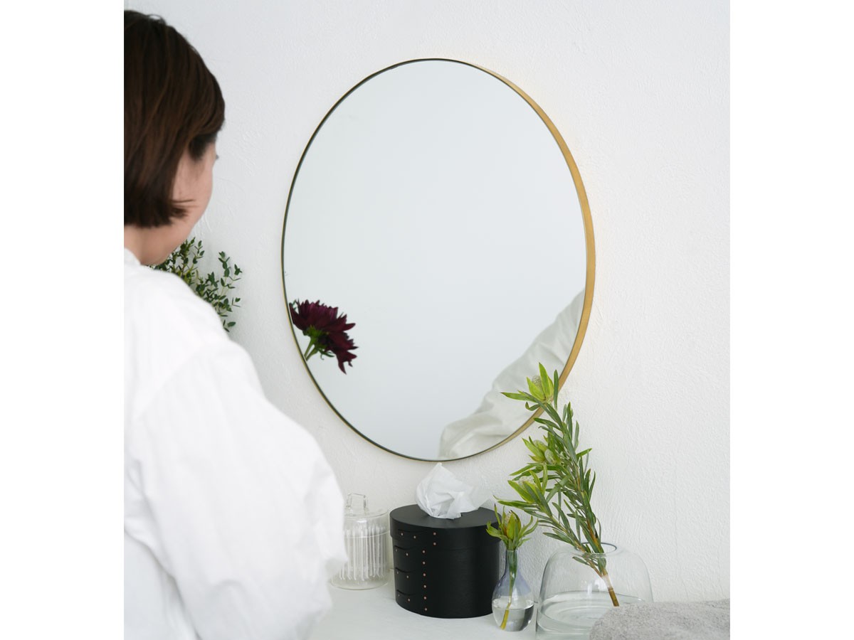 Brass Oval Mirror / ブラス オーバルミラー （ミラー・ドレッサー > 壁掛けミラー・壁掛け鏡） 10