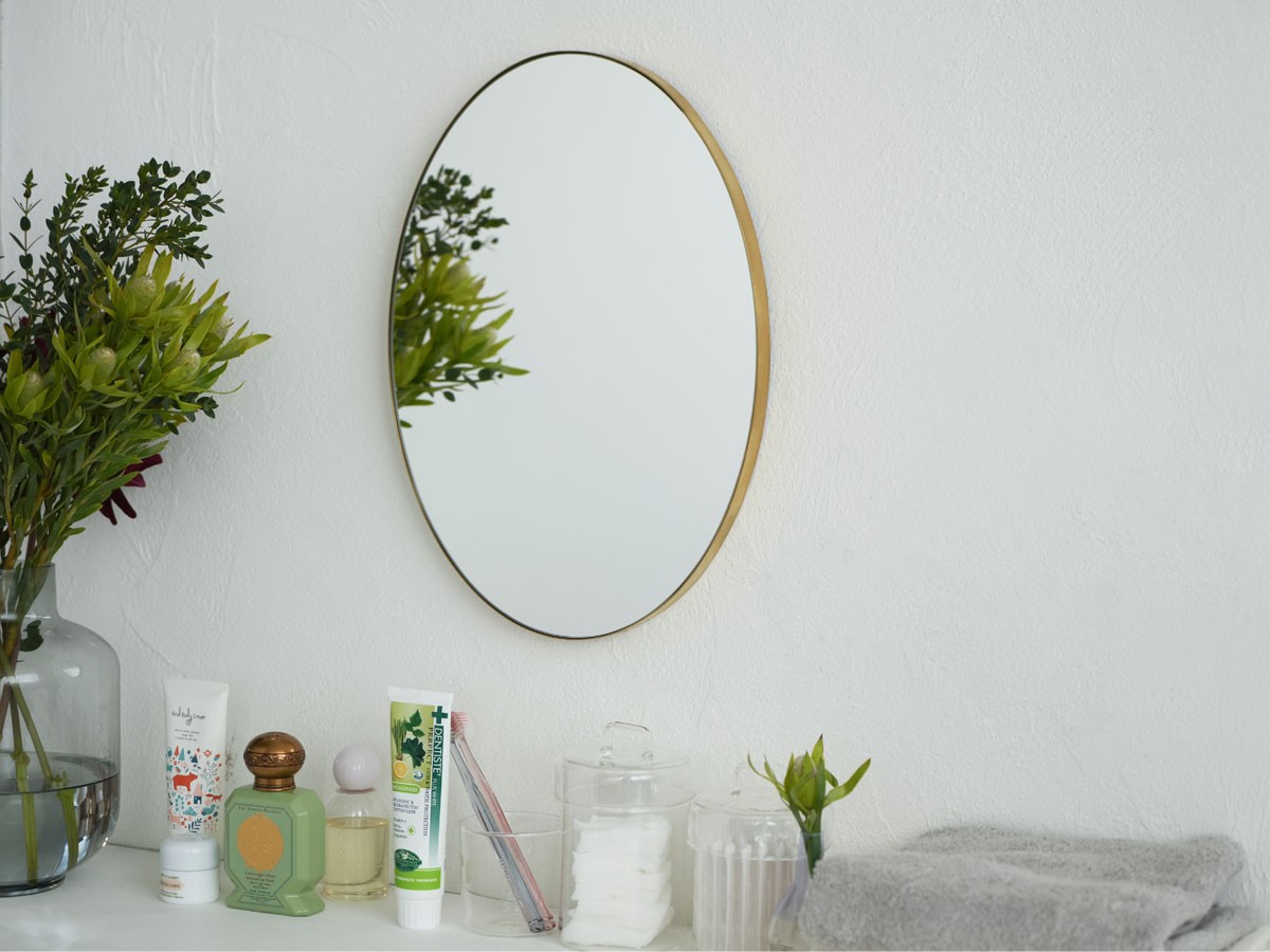 Brass Oval Mirror / ブラス オーバルミラー （ミラー・ドレッサー > 壁掛けミラー・壁掛け鏡） 3