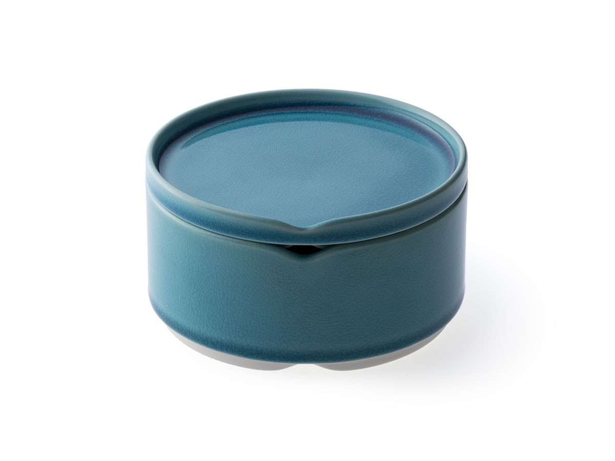 HASU WATER CRACKLE Stacking bowl M with lid / ハス 水貫入 蓋付重ね中鉢 （食器・テーブルウェア > お椀・ボウル） 1