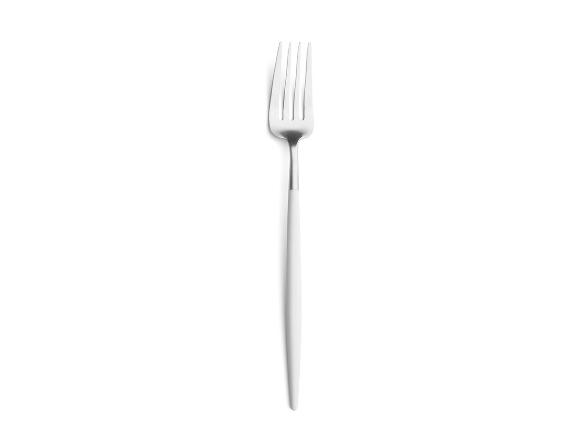 Cutipol GOA Table Fork / クチポール ゴア テーブルフォーク（ホワイト × シルバー） （食器・テーブルウェア > カトラリー） 1