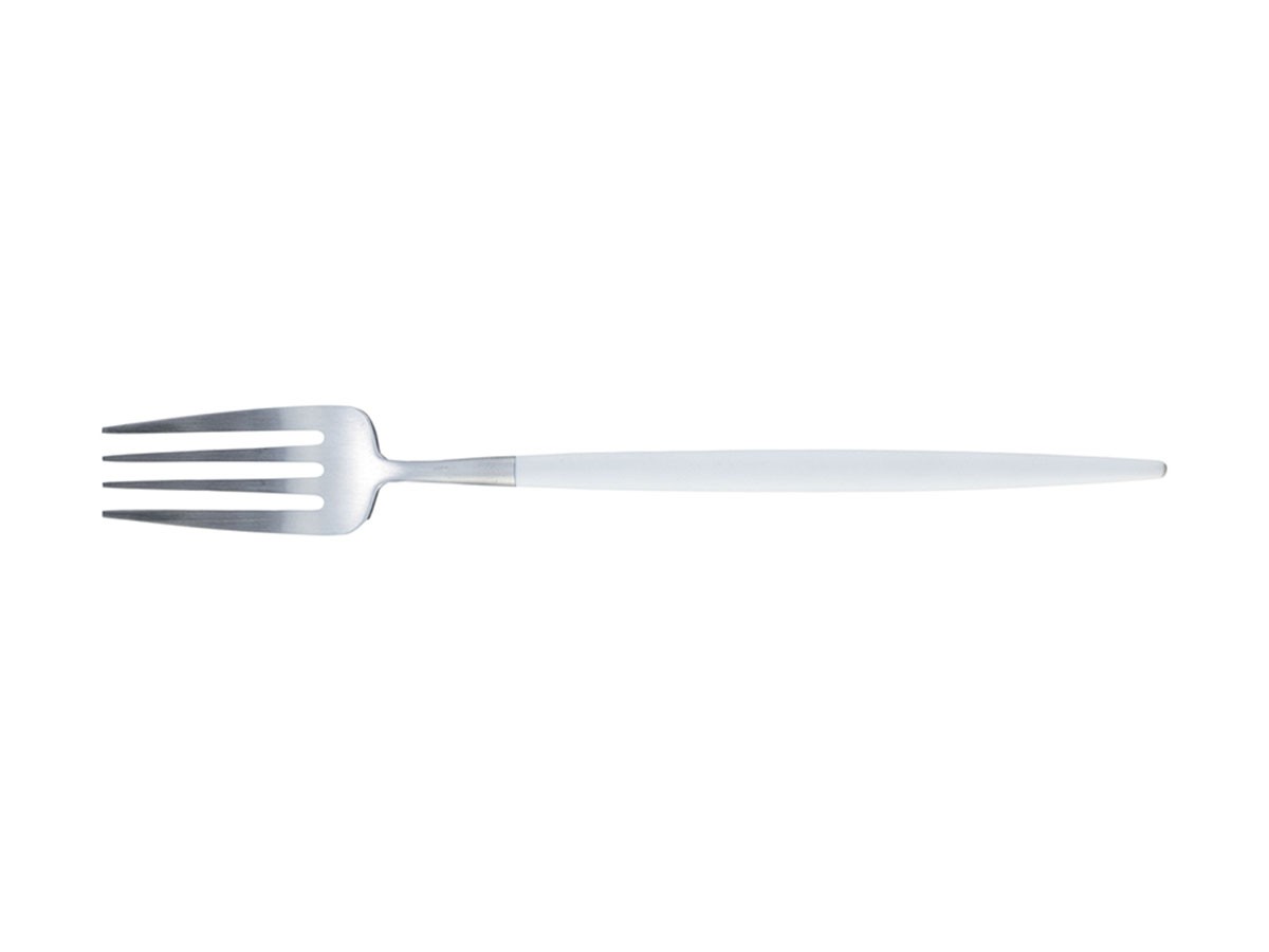 Cutipol GOA Table Fork / クチポール ゴア テーブルフォーク（ホワイト × シルバー） （食器・テーブルウェア > カトラリー） 2
