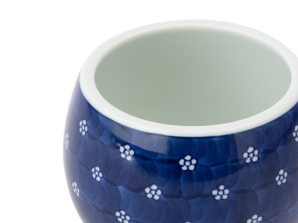 源右衛門窯 染付梅地紋 植木鉢 / げんえもんがま 染付梅地紋 植木鉢 （花器・プランター・グリーン > 鉢・プランターボックス） 5