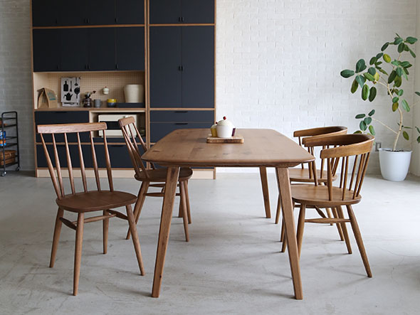 DECKE DINING TABLE / デッケ ダイニングテーブル 四角型 幅152cm（ナラ材 / ウレタン塗装） （テーブル > ダイニングテーブル） 2