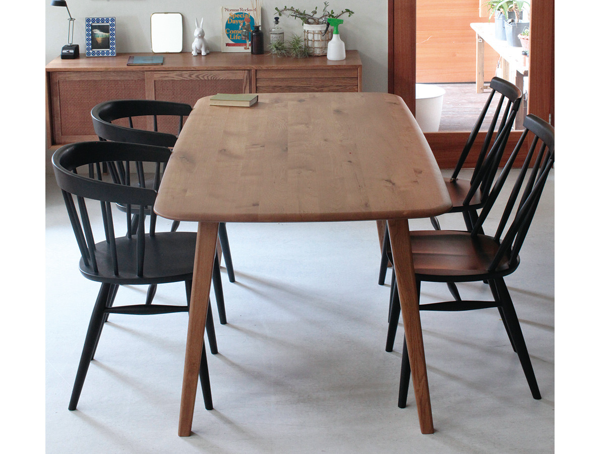 DECKE DINING TABLE / デッケ ダイニングテーブル 四角型 幅152cm（ナラ材 / ウレタン塗装） （テーブル > ダイニングテーブル） 8