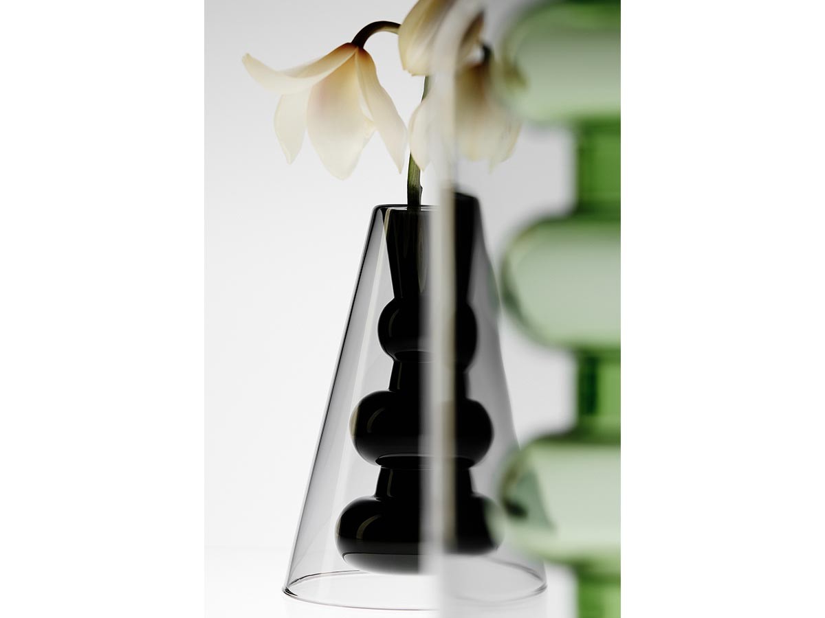 Tom Dixon. Bump Vase Cone Black / トム・ディクソン バンプ ベース コーン（ブラック） （花器・プランター・グリーン > 花瓶・フラワーベース） 29