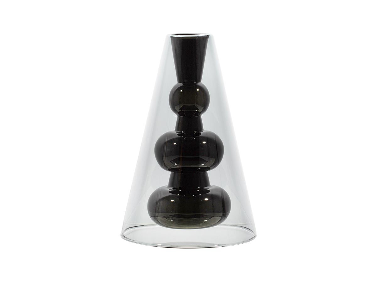 Tom Dixon. Bump Vase Cone Black / トム・ディクソン バンプ ベース コーン（ブラック） （花器・プランター・グリーン > 花瓶・フラワーベース） 34