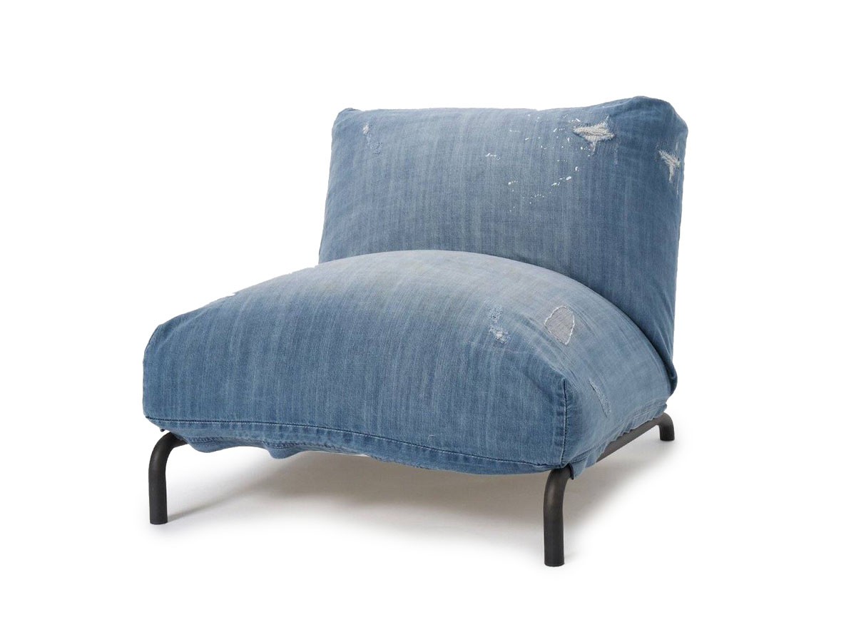 JOURNAL STANDARD FURNITURE RODEZ CHAIR Damage DENIM 1P / ジャーナルスタンダードファニチャー  ロデチェア 1人掛け ダメージデニム