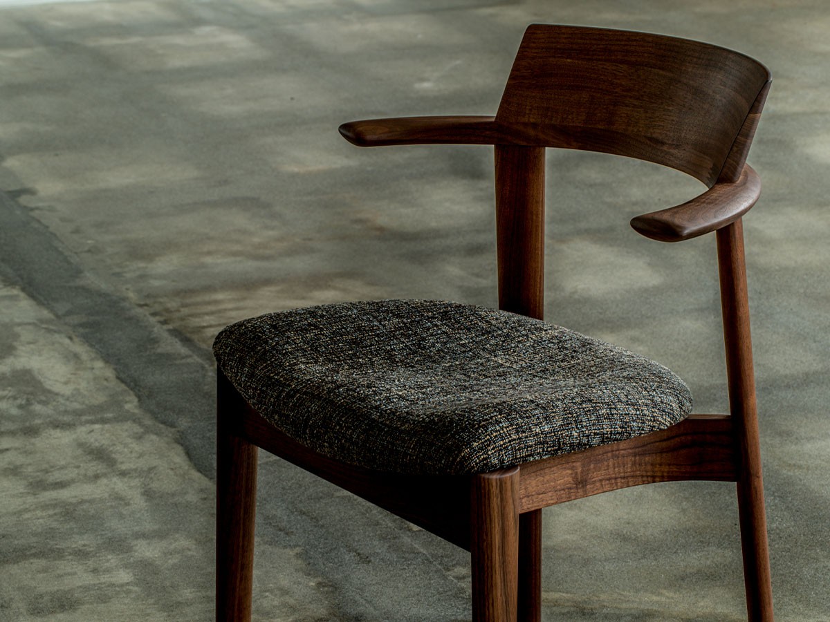 日進木工 Sof Semi Armchair / にっしんもっこう ソフ セミアームチェア 張座 （チェア・椅子 > ダイニングチェア） 10