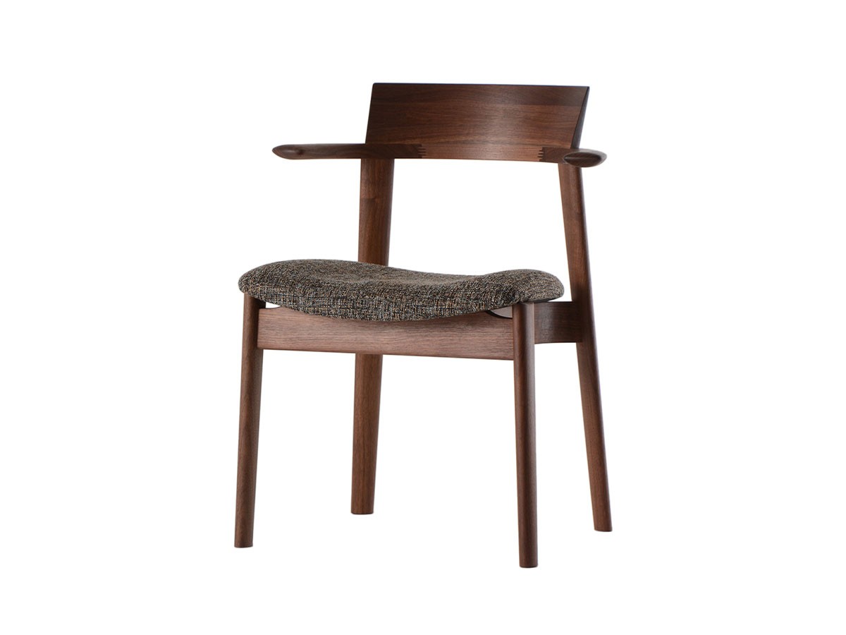 日進木工 Sof Semi Armchair / にっしんもっこう ソフ セミアームチェア 張座 （チェア・椅子 > ダイニングチェア） 3