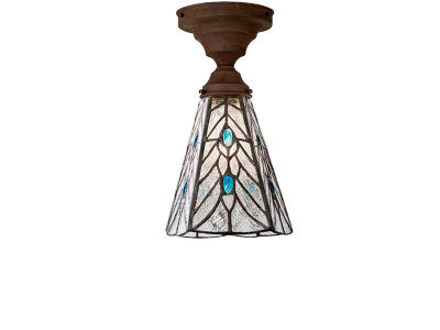 FLYMEe Factory CUSTOM SERIES 4 Cross Ceiling Lamp × Stained