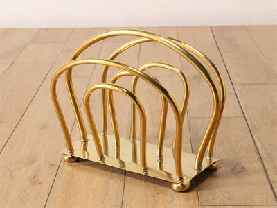 Lloyd's Antiques Real Antique Brass Paper Rack / ロイズ